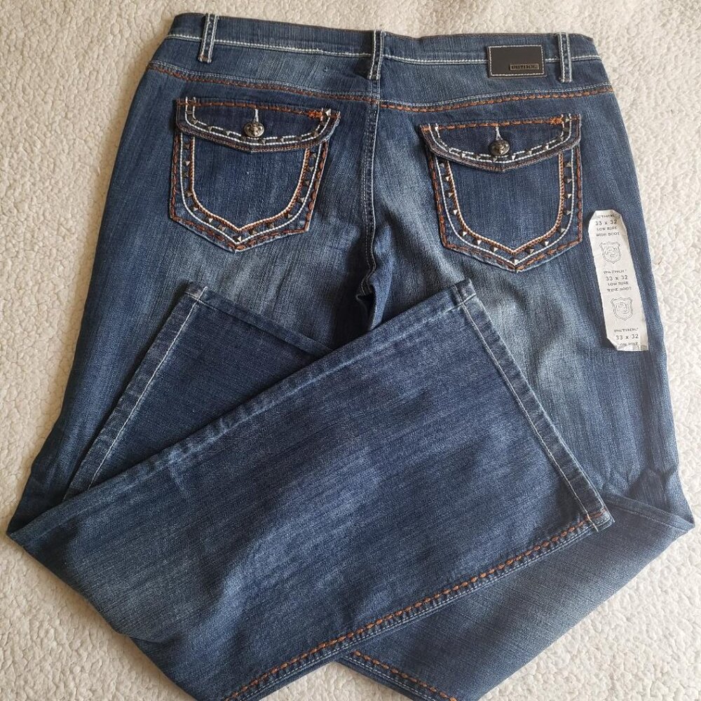 Petrol Jeans, women's low rise wide boot, stretch, 33 x 32.  NWTs - Picture 2 of 4